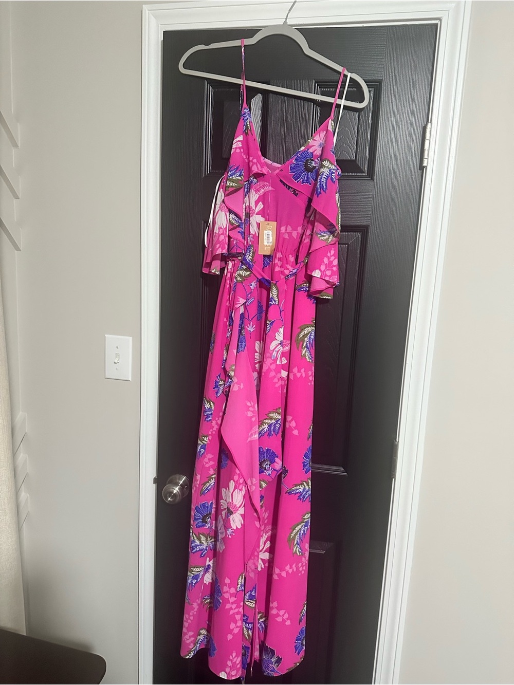 RACHEL Rachel Roy Pink Floral V-Neck Blouse